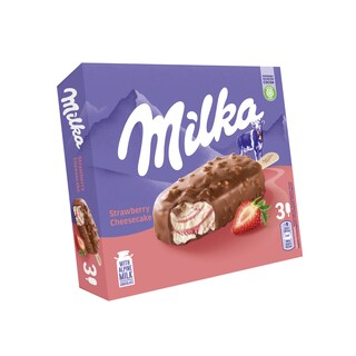 Milka | Inghetata Strawberry Cheesecake 3x90ml