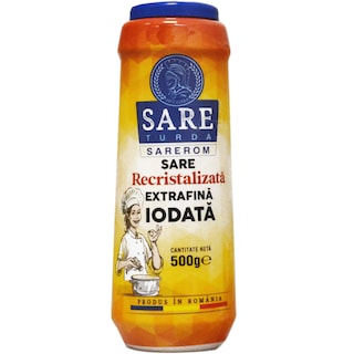 Sarerom | Sare recristalizata extrafina iodata 500g