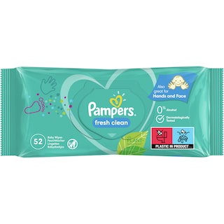 Pampers | Servetele umede Fresh Clean, 52 bucati