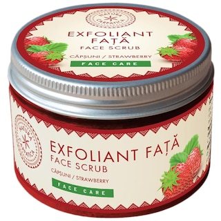 Natura Carpatica | Exfoliant fata capsuni 140g