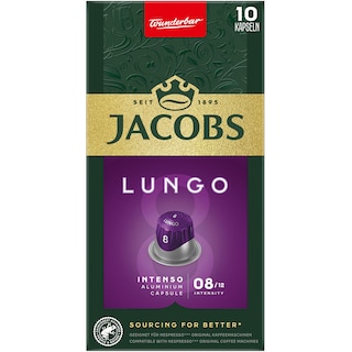 Jacobs | Cafea Lungo 08 Intenso, 10 capsule