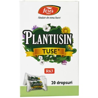 Fares | Plantusin | Dropsuri pentru tuse 20x5g