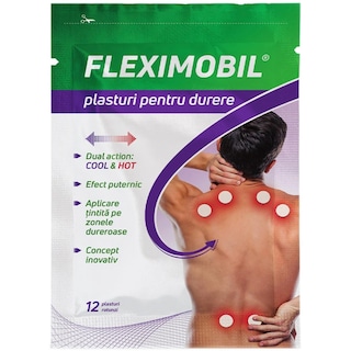 Fleximobil | Plasturi pentru durere, 12 bucati