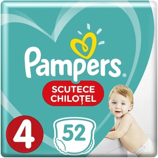 Pampers | Scutece chilotel bebelusi Marimea 4, 9-15 kg, 52 buc