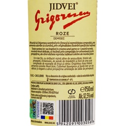 Jidvei | Grigorescu | Vin roze demisec  0.75L
