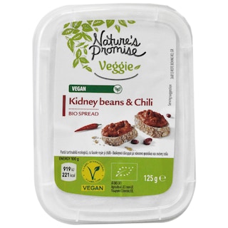 Nature's Promise Bio | Pasta tartinabila ecoogica, cu fasole rosie si chilli 125g