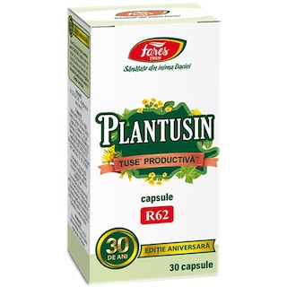Fares | Plantusin | Comprimate pentru tuse productiva, 30 capsule