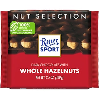 Ritter Sport | Ciocolata amaruie cu alune 100g