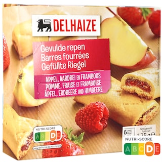 Delhaize | Batoane umplute cu fructe rosii 125g