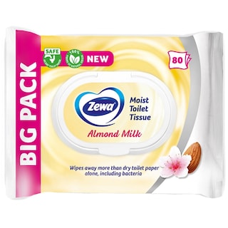 Hartie igienica umeda Almond, 80 bucati