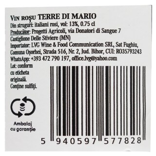Terre di Mario | Vin rosu  0.75L