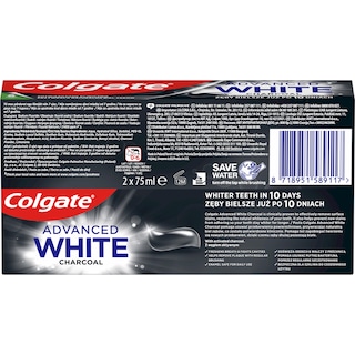 Colgate | Pasta de dinti Advanced White Charcoal 2x75ml