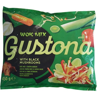 Gustona | Amestec pentru wok cu ciuperci negre 450g