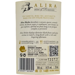 Alira | Vin rosu Merlot 0.75l