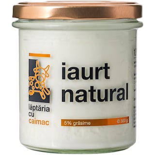 Laptaria cu caimac | Iaurt natural 5% grasime 300g