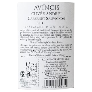 Avincis | Vin rosu Cuvee Andrei 750ml