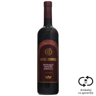 Vin rosu demidulce Feteasca Neagra 0.75L
