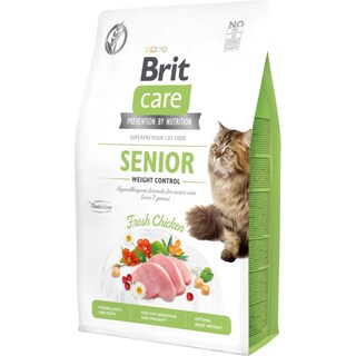 Brit Care | Hrana uscata pentru pisici Grain-Free Senior Weight Control 2kg