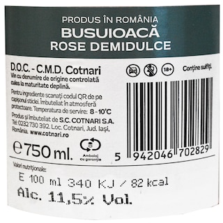 Cotnari | Vin rose demidulce 0.75L