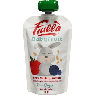 Frulla | Piure bio cu mar, afine si ovaz 100g