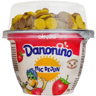 Danonino | Iaurt cu capsuni si cereale 143g