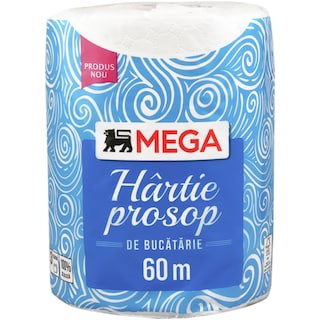 MEGA | Hartie prosop de bucatarie, 3 straturi, 60m