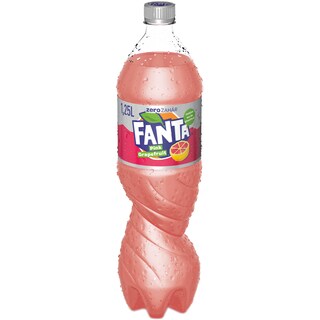 Fanta Zero Zahar | Bautura carbogazoasa cu aroma de grapefruit roz, zero zahar 1.25l