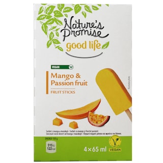 Nature's Promise | Sorbet cu mango si fructul pasiunii 4x65ml