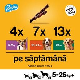 Pedigree | Rodeo | Hrana complementara cu vita pentru caini adulti 70g
