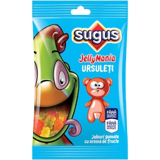 Sugus | JellyMania | Jeleuri gumate cu aroma de fructe, in forma de ursuleti 75g