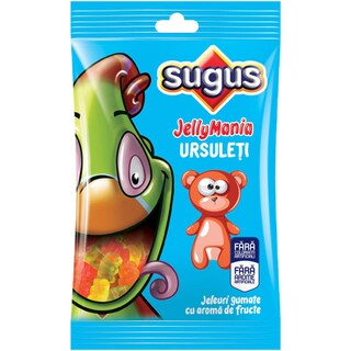 Sugus | JellyMania | Jeleuri gumate cu aroma de fructe, in forma de ursuleti 75g