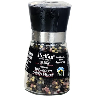 Pirifan | Rasnita cu sare de Himalaya & mix piper 4 culori 140g