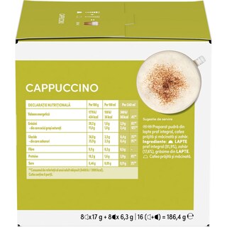Nescafe | Dolce Gusto | Cafea Cappuccino, 8 bauturi, 16 capsule