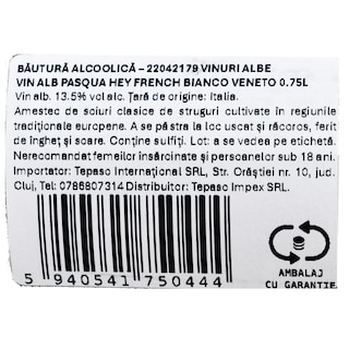 Pasqua | Hey French | Vin alb sec 0.75L