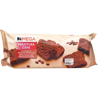 MEGA | Prajitura cu cacao si fulgi de ciocolata 300g