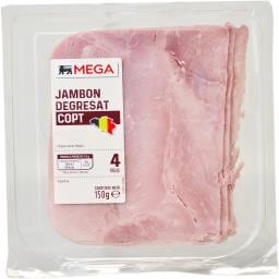 Jambon copt degresat felii  150g