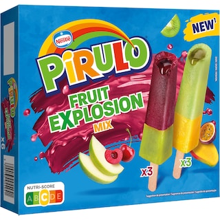 Pirulo | Inghetata Fruit Explosion Mix 6x45g