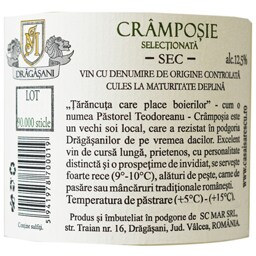 Casa Isarescu | Vin alb Cramposie Selectionata 0.75L