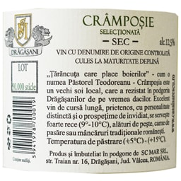 Casa Isarescu | Vin alb Cramposie Selectionata 0.75L
