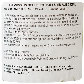 Mission Bell Winery | Echo Falls | Vin alb  0.75L