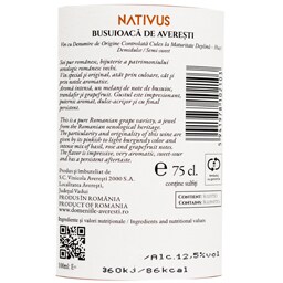 Nativus | Vin rose demidulce Busuioaca 0.75L