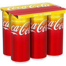 Coca-Cola | Bautura racoritoare carbogazoasa cu gust de lamaie 6x330ml