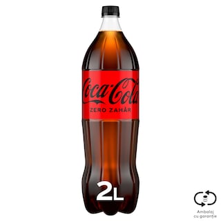 Coca-Cola Zero Zahar | Bautura racoritoare carbogazoasa 2L