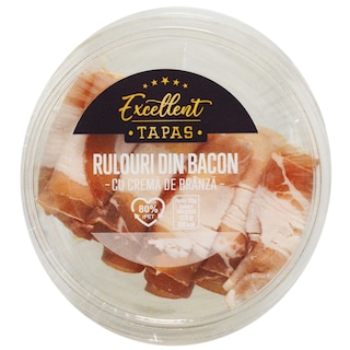 Excellent | Rulouri din bacon cu crema de branza 85g
