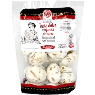 Gusturi romanesti | Turta dulce cu glazura de bezea 200g