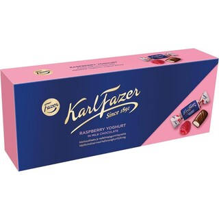 Karl Fazer | Bomboane de ciocolata cu crema de iaurt si aroma de zmeura 270g