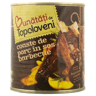 Bunatati de Topoloveni | Coaste de porc in sos barbecue 800g