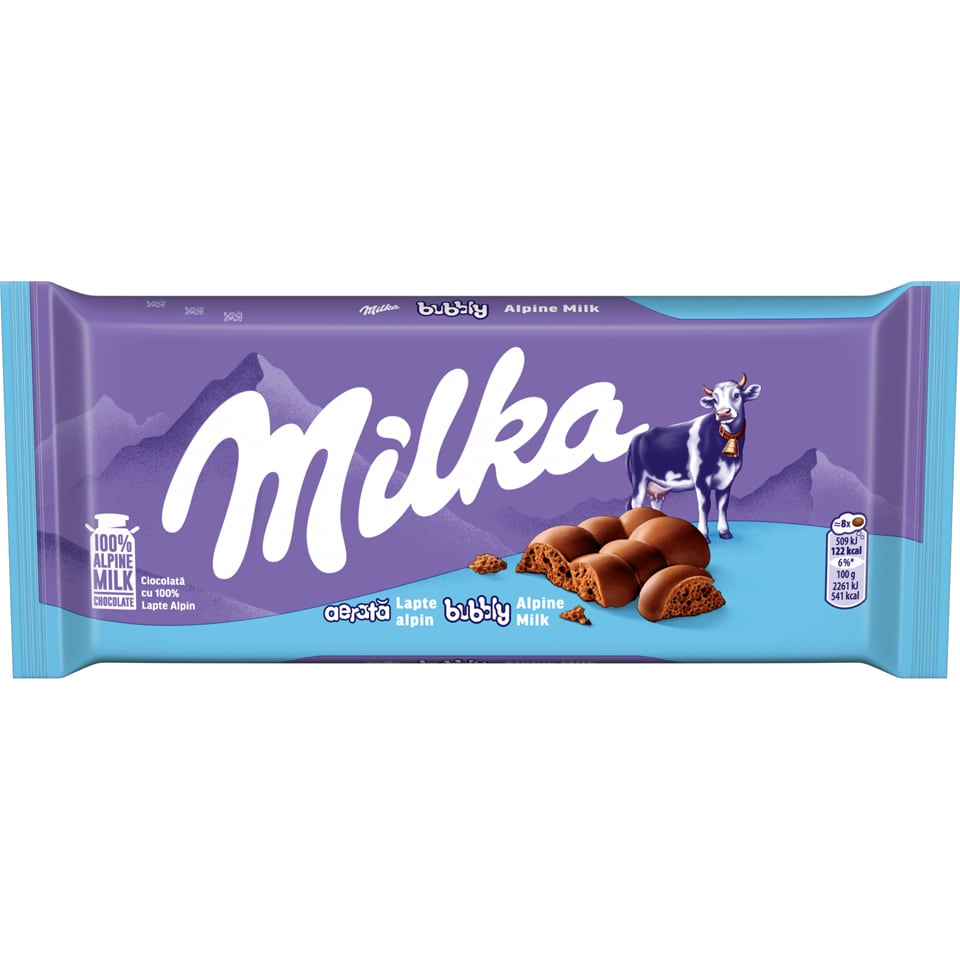 Ciocolata aerata cu lapte 90g