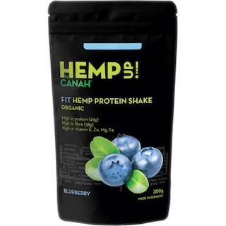 Canah | Hemp Up | Fit Shake proteic eco de canepa si afine 300g