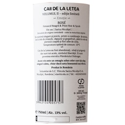 Caii de la Letea | Vin roze sec Feteasca Neagra & Pinot Noir & Syrah 0.75L
